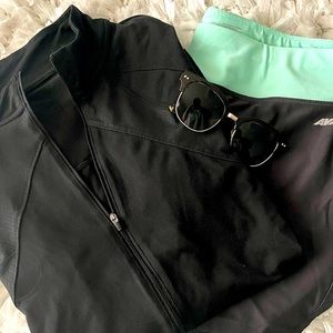 Black Athletic Zip Up